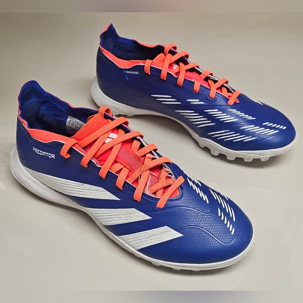 Adidas Predator League TF Soccer Cleats Shoes Blue White ID0910 Size 7 Turf